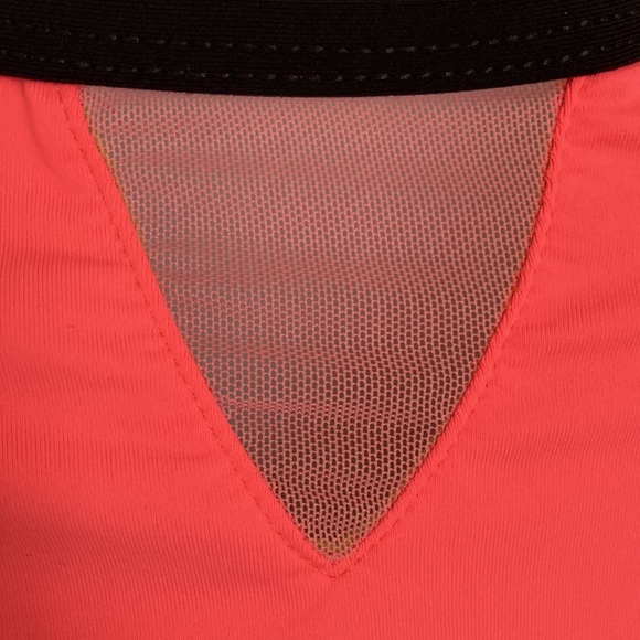 Trina Turk Neon Orange Lime Green Athletic Tank Top Inner Shelf Bra - Picture 5 of 11